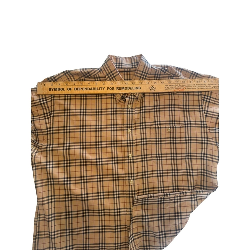Burberry London Nova Check Button Down Dark equestrian moody - Picture 16 of 16